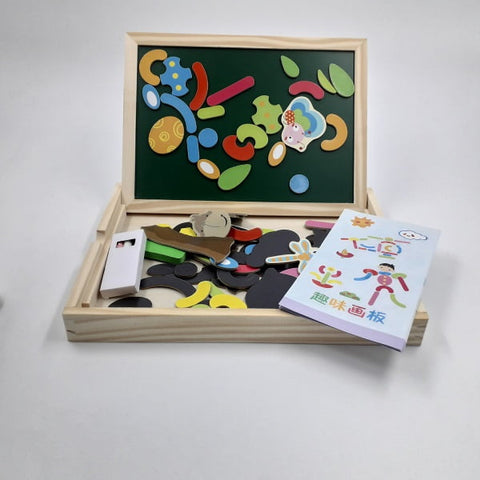Extrokids Fantastic Wooden Multipurpose Easel Childrens Jigsaw  Puzzle Drawing Board  -  EKT1952