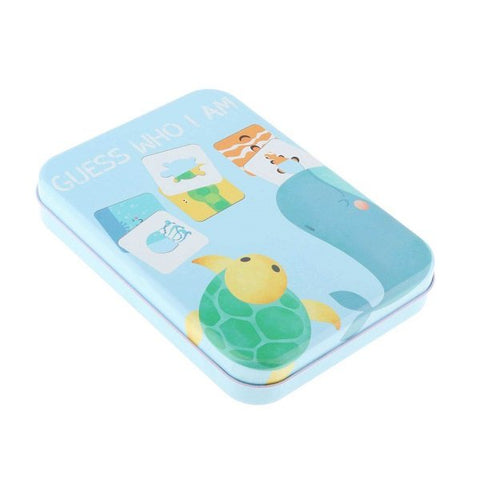 Extrokids Kids Learning Flash Cards Sea Animal Toy Puzzle Shape Maching Card - EKT1959