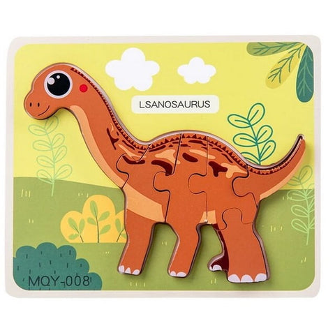 Extrokids Wooden Lsanosaurus Dinosaur Puzzle Toy EKT1967