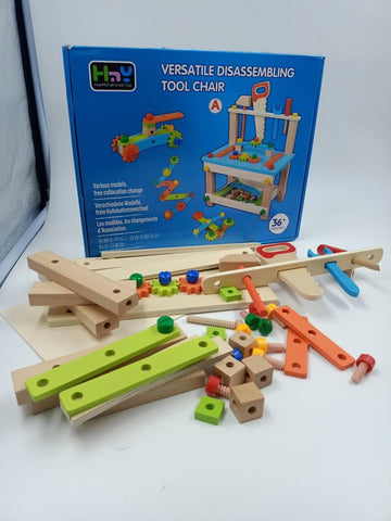 Extrokids  Wooden Tool Bench with Accessories for Kids - EKT1980