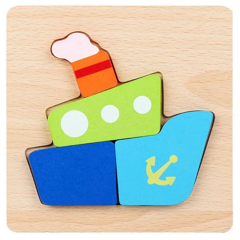 Extrokids Wooden 3D Puzzle Board - Ship  - EKT1998
