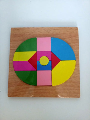 Extrokids Wooden toy  Puzzle - Oval - EKT1999