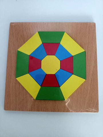 Extrokids  Wodden Octagonal Puzzle Toy  - EKT2003
