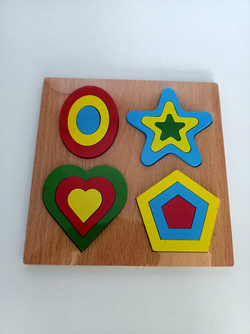 Extrokids 4 in 1 Wooden  Puzzle Toy  - EKT2007