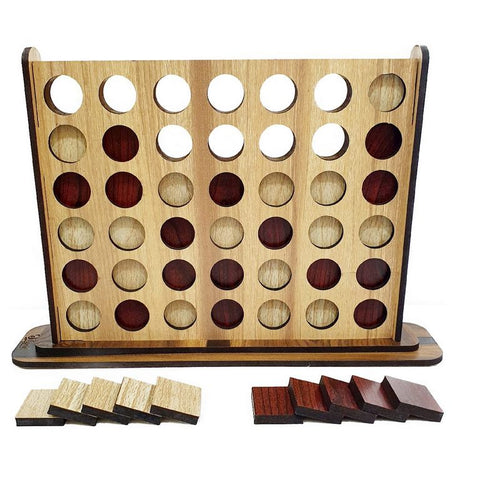 Extrokids STRYCO Connect Four Wooden Game - EKT2044