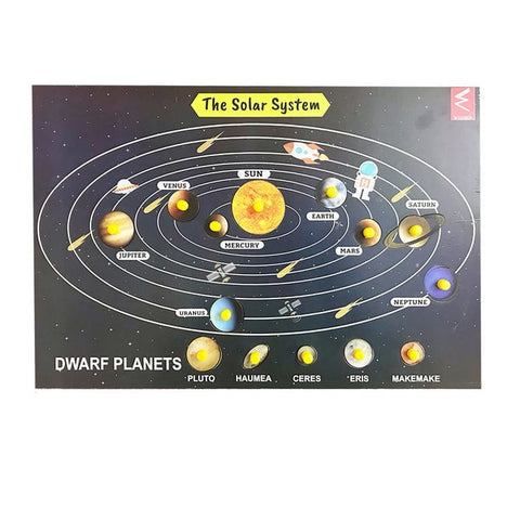 Extrokids the solar system peg board Puzzle-EKT2072