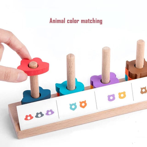 Wooden Animal Pairing Sleeve - EKT2081