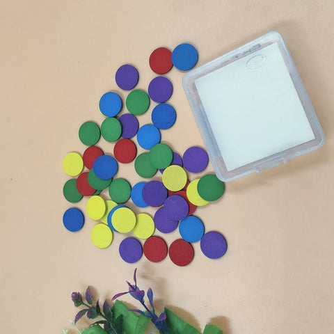 Round Using Blocks Woode Round Blocks for learning - with small storage box - EKT2103 ...