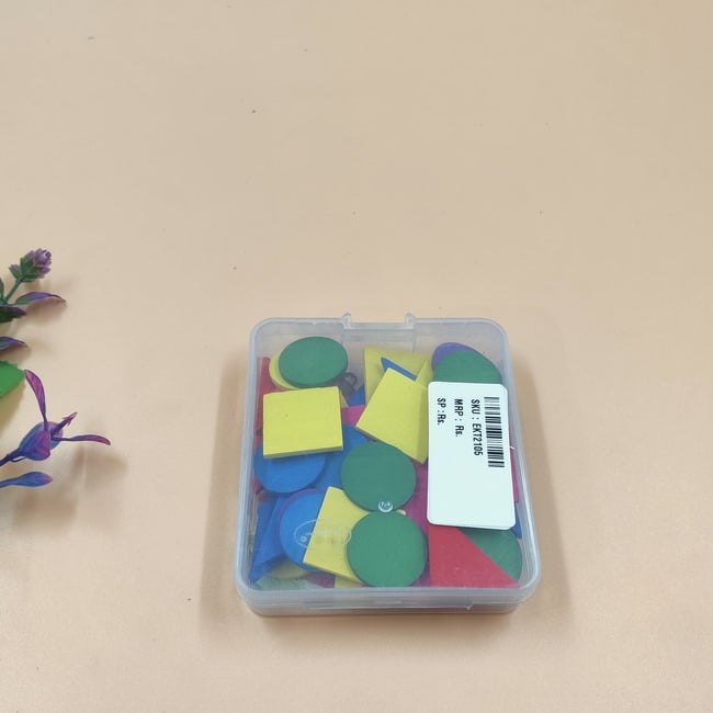 Wooden Mix Blocks for learning - with small storage box - EKT2105