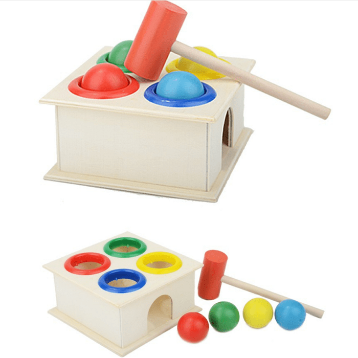 Wooden Knock the Ball Hammer Case - EKT2118