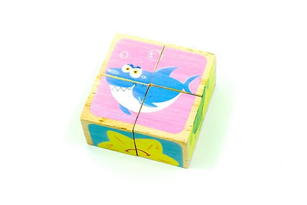 4 Pc Cube Puzzle - 1 Pc Random Design Will be shipped - EKT2142