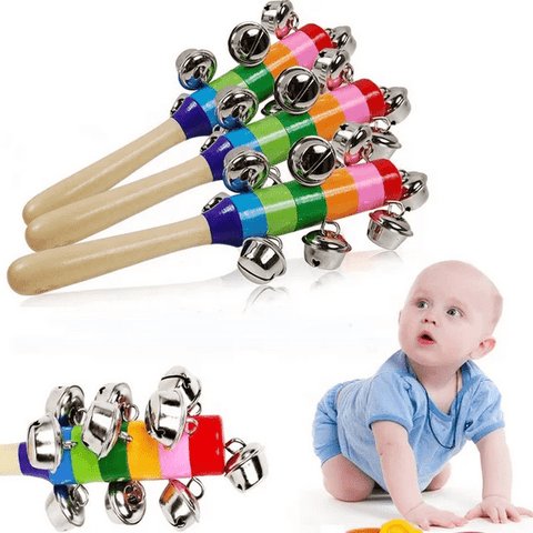 Rainbow Rattle for Babies | Colorful Sensory Toy (One Piece)