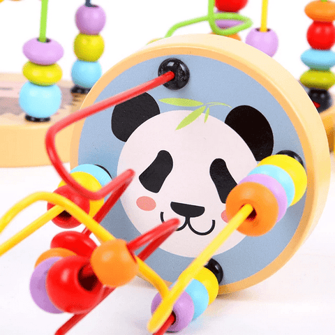 Wooden Fine Motor Bead moving Toy 1pc will be shipped - EKT2152