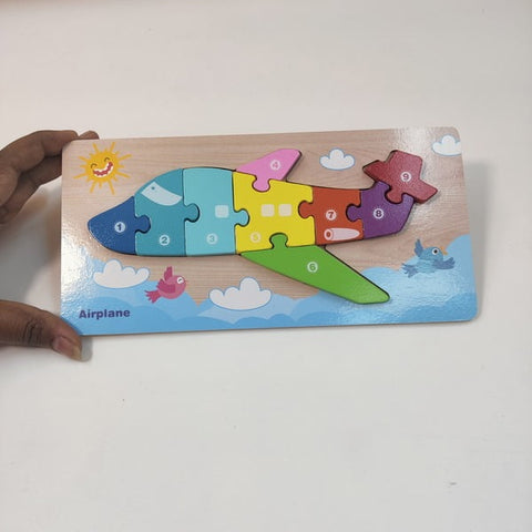 Wooden mini Jigasaw - Chunky Puzzle - 1 pc Random Design will be shipped - EKT2167