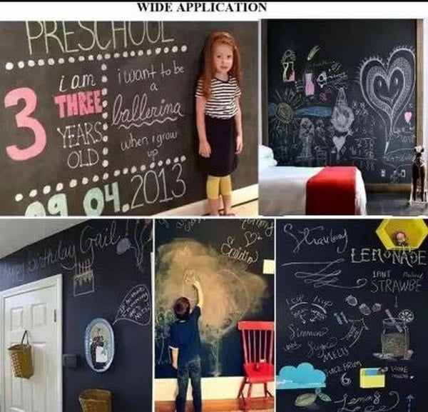 Extrokids Wall Board Sticker - black - EKT2181