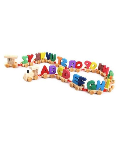 Wooden Alphabet Train - new model - small - EKT2184