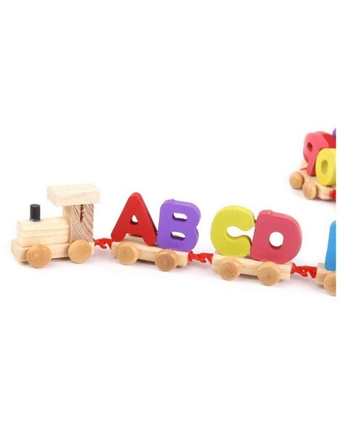 Wooden Alphabet Train - new model - small - EKT2184