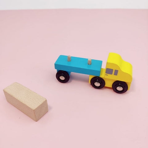 Wooden Mini Blue Truck - EKT2197