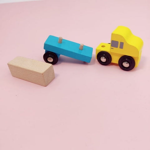 Wooden Mini Blue Truck - EKT2197