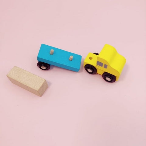 Wooden Mini Blue Truck - EKT2197