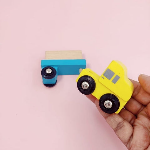 Wooden Mini Blue Truck - EKT2197