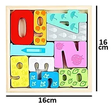 Wooden chunky math  Board - 0-9 Numbers with tray  - EKT2205