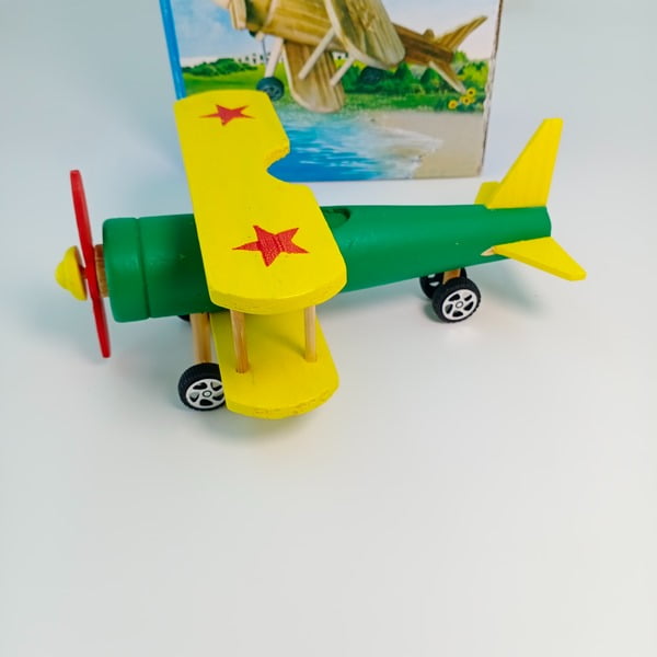Wooden Aeroplane - Color -A+ Quality - EKT2206