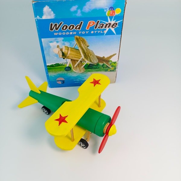 Wooden Aeroplane - Color -A+ Quality - EKT2206