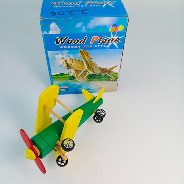 Wooden Aeroplane - Color -A+ Quality - EKT2206