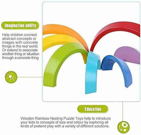 Rainbow stacker - small - 7 pcs  - EKT2211