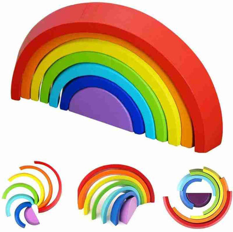 Rainbow stacker - small - 7 pcs  - EKT2211