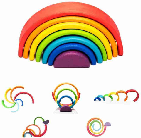 Rainbow stacker - small - 7 pcs  - EKT2211