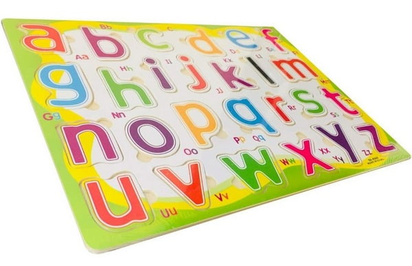 Wooden lowercase Alphabet Board - EKT2239