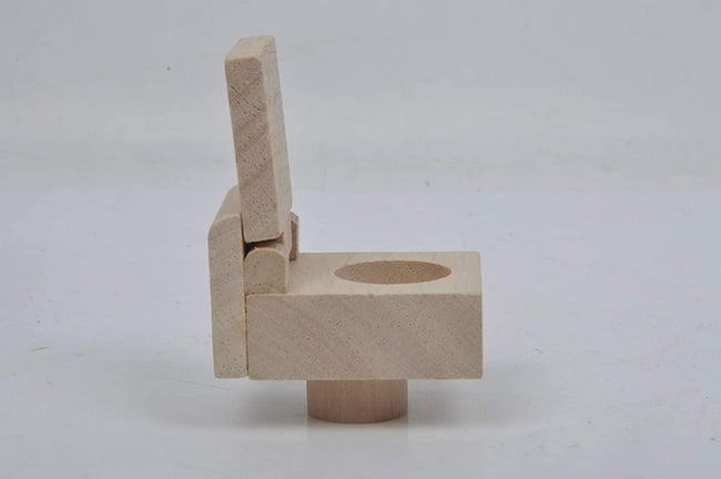 Wooden Miniature Furniture set - Bathroom - EKT2271
