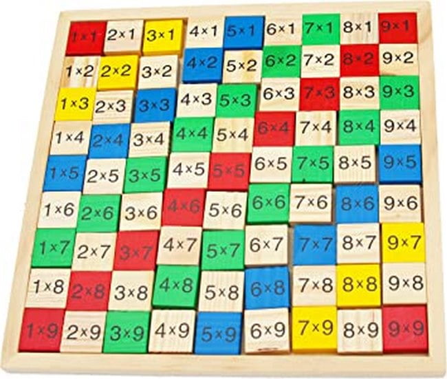 Wooden Multiplication Learninig board fro kids - EKT2276