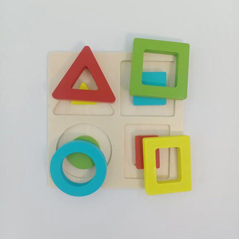 Wooden Chunky Puzzles - Basic Shapes - EKT2298