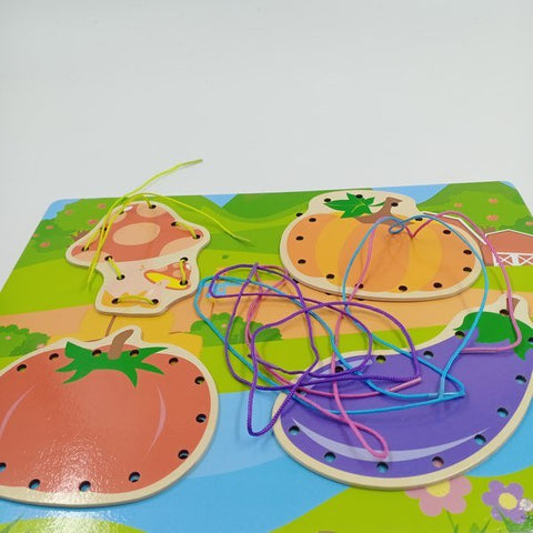 Wooden lacing Board - Vegetables - EKT2302