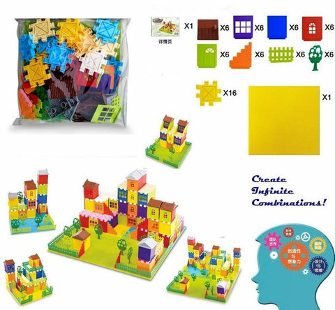 Building Blocks with tray - Partially Lego Type - A+ Grade Plastic - EKT2320