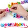 Wooden Chunky Alphanumeric blocks for lacing - EKT2349