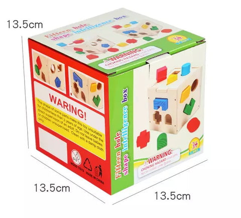 Wooden Shape Sorter Box