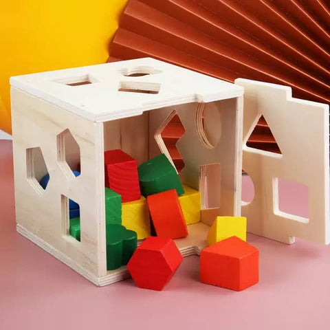 Wooden Shape Sorter Box - EKT2352