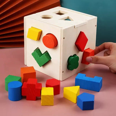 Wooden Shape Sorter Box