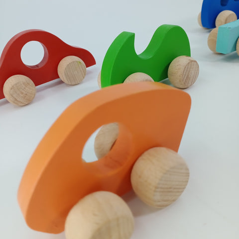Extrokids Wooden 6 in 1 A+ cars - EKT2350