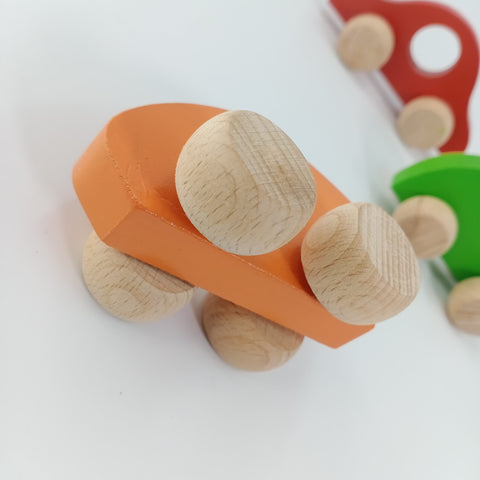 Extrokids Wooden 6 in 1 A+ cars - EKT2350