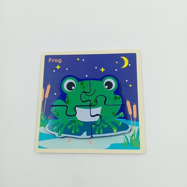 Wooden Chunky Jigsaw Puzzle with name for kids -1 PC RANDOM DESIGN WILL BE SHIPPED- EKT2362