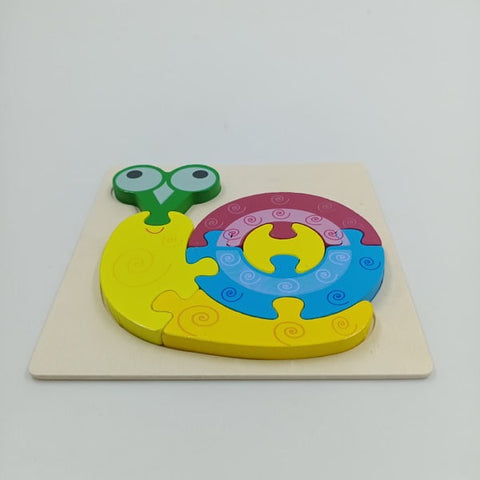 Wooden Chunky Puzzle for toddler -1 PC RANDOM DESIGN WILL BE SHIPPED -  EKT2363