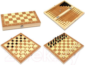 Wooden 2 in 1 Chess Board cum Carrom game - EKT2369