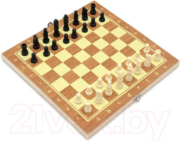 Wooden 2 in 1 Chess Board cum Carrom game - EKT2369
