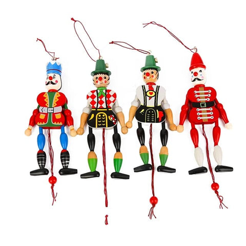 Wooden Joker Pull and play toy for kids 1pc random color will be shipped - EKT2370