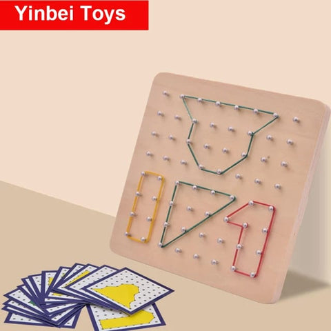 Wooden Nails pattern cognitive board for kids - EKT2371